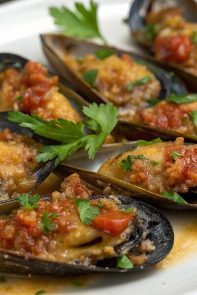 Ricetta: Muscoli (cozze) ripieni alla spezzina cozze ripiene