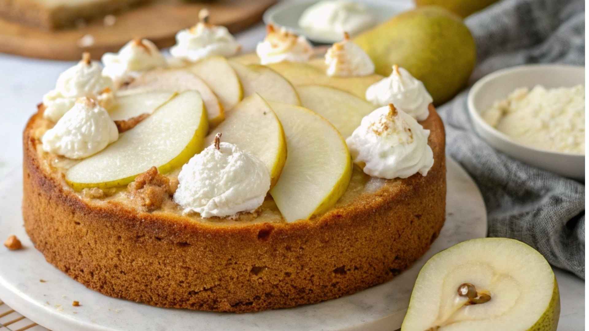 torta con pere sarde