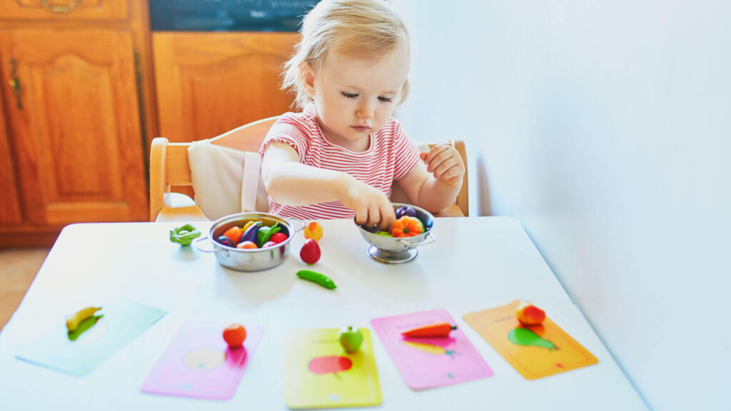 MEMORY CON IL CIBO PER BAMBINI