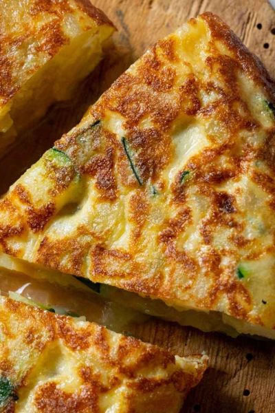 frittata porri e zucchine